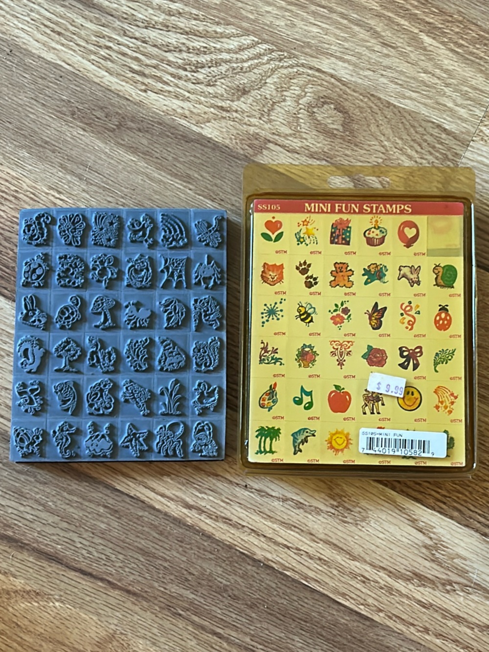 Mini Fun Stamp Set - Yellow and Gray Assortment